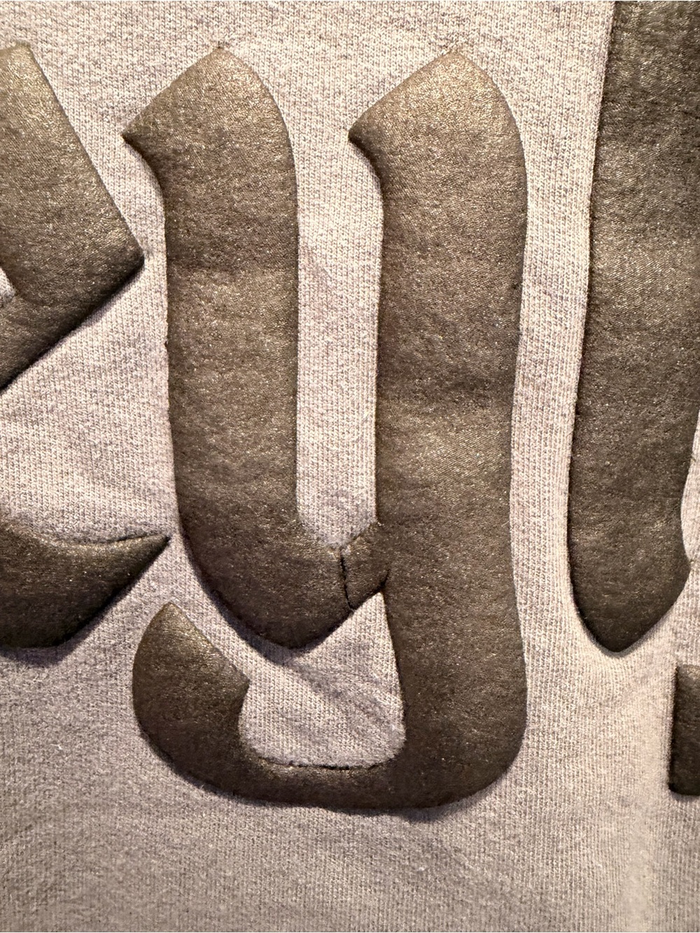Disney Fleece Spirit Jersey -Gray with embossed Disney Head - Picture 8 of 10